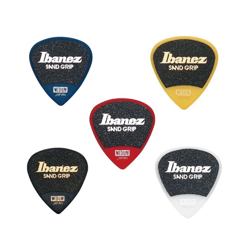 日本製 Ibanez Pick Sand Grip Medium 0.8mm 雙面防滑 磨砂 超止滑彈片【他,在旅行】