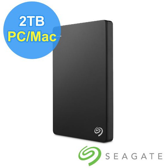 全新Seagate 希捷 Backup Plus Slim 2TB 2.5吋外接式行動硬碟-黑色