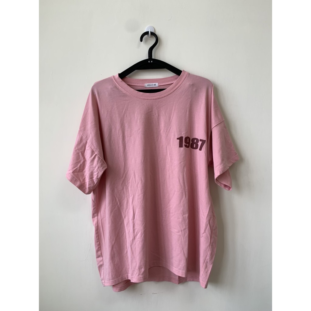 雙十二超優惠價格💥粉紅色印花長版T恤❤️