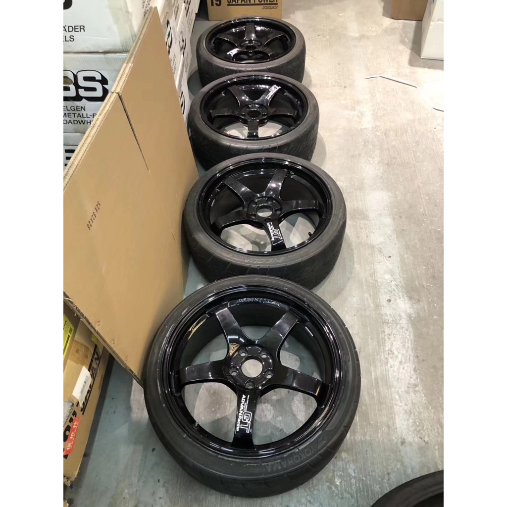 【YGAUTO】二手時間 ADVAN GT 鍛造 19x9J ET48 5X112 含胎 AD08R 235/35/19