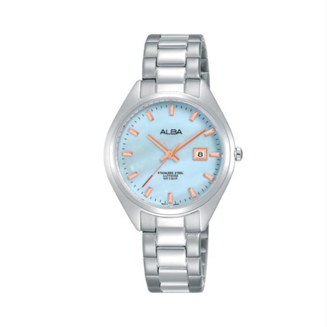 ALBA 雅柏 對錶系列  女款 水晶鏡面 石英腕錶(AH7R15X1)