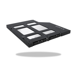 MB852M2PO-B 雙槽M.2 NVMe SSD轉超薄型光碟機空間(9.5mm) 固態硬碟抽取盒