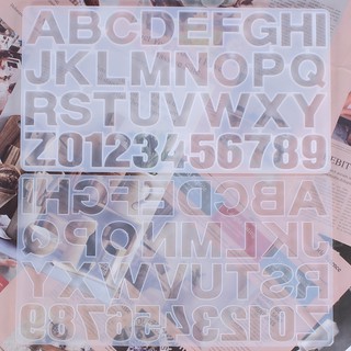 《滿588-50》英文字母矽膠模具 可愛字母 數字 大寫字母 英文小寫字母矽膠模具 帶孔鑰匙圈 DIY滴膠模具 創意禮物