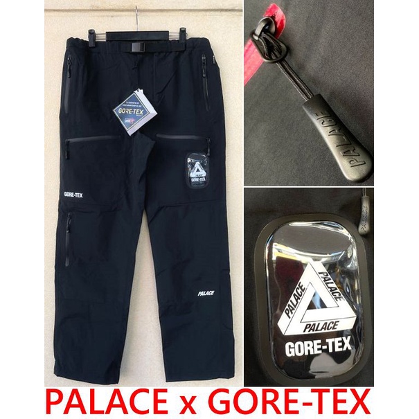 BLACK極新PALACE x GORE-TEX防水防風PRO運動長褲supreme抽繩風褲