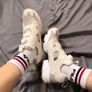 🇰🇷Reebok pump 米白 編織 充氣 蜂巢 慢跑鞋INSTA PUMP FURY OFF TG