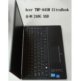 MITPC*acer宏碁 TravelMate 輕薄筆電 送羅技無線滑鼠14.1" TMP-645S UltraBook