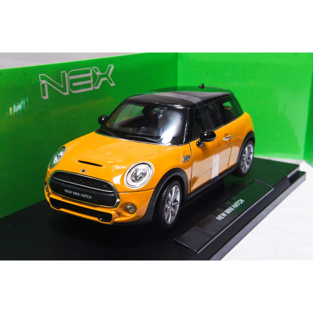 特價現貨 1 18 Welly Mini Cooper Hatch 15 橘色 全開 蝦皮購物