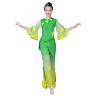 新品熱銷秧歌服2022新款茉莉花扇子舞廣場舞套裝民族舞蹈服裝表演服女成人