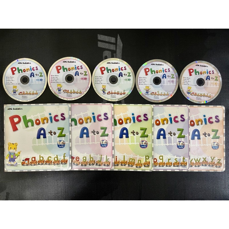 學英文最重要的自然發音（正版）巧連智 巧虎 ABC Bubbles Jump版 Phonics A to Z CD