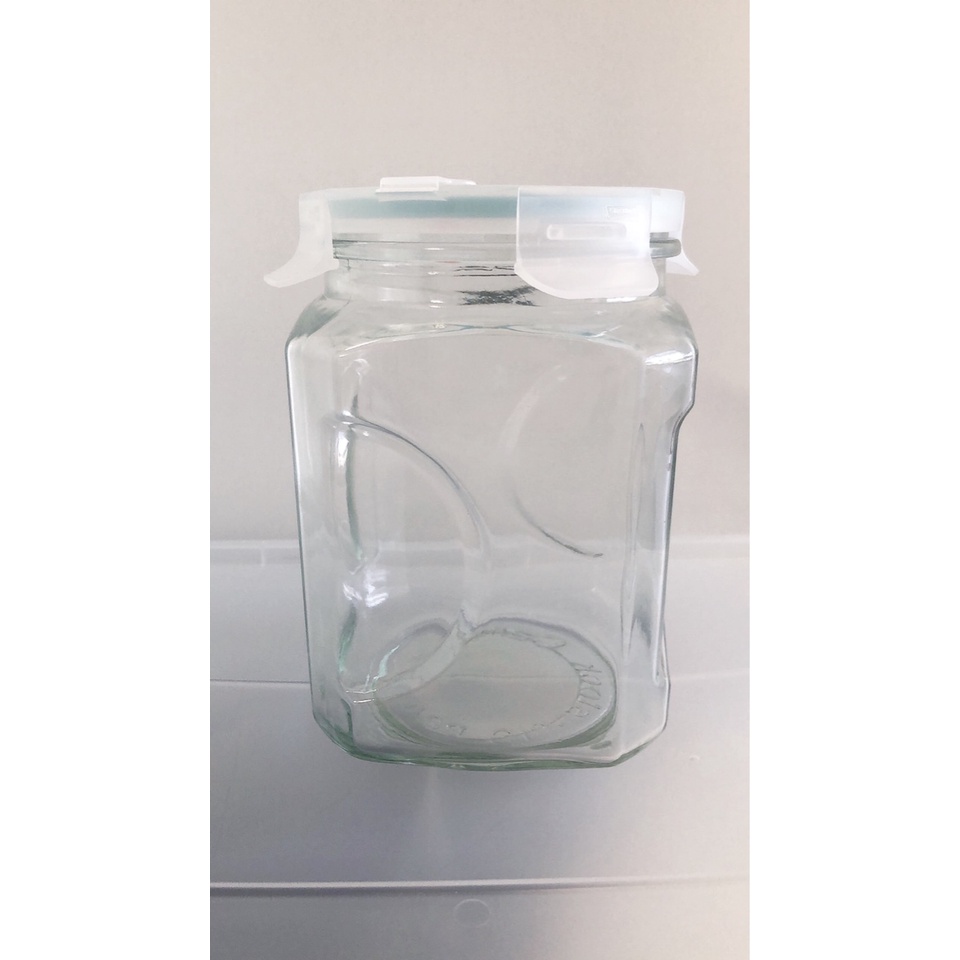 【二手】韓國 GLASSLOCK 玻璃保鮮罐 氣孔式上蓋玻璃保鮮罐 2000ml 2L