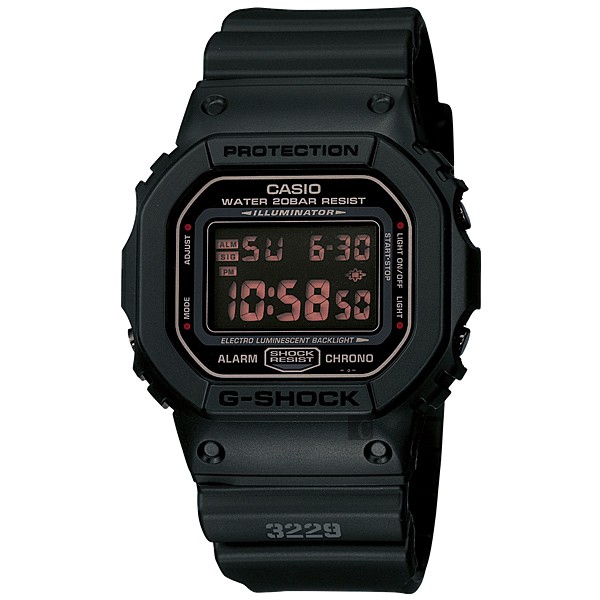 CASIO 卡西歐 G-SHOCK 軍事經典腕錶 DW-5600MS-1HDR