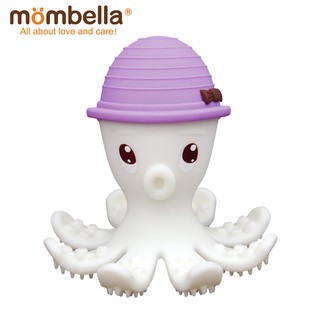 英國Mombella-樂咬咬章魚固齒器-紫色