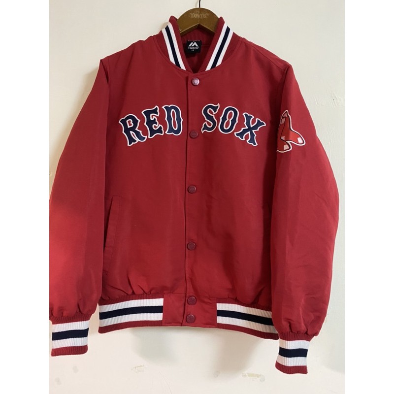 《舊贖古著》Majestic MLB 紅襪隊 棒球外套 鋪棉 古著 vintage