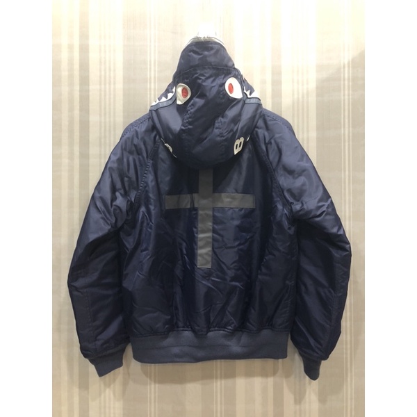 bape x neighborhood 17ss n-2b shark jacket 外套帽夾鯊魚鄰居聯名