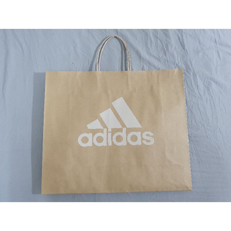 Adidas 愛迪達 品牌紙袋 大型 (一般鞋盒可橫躺放入or直立放入2個)