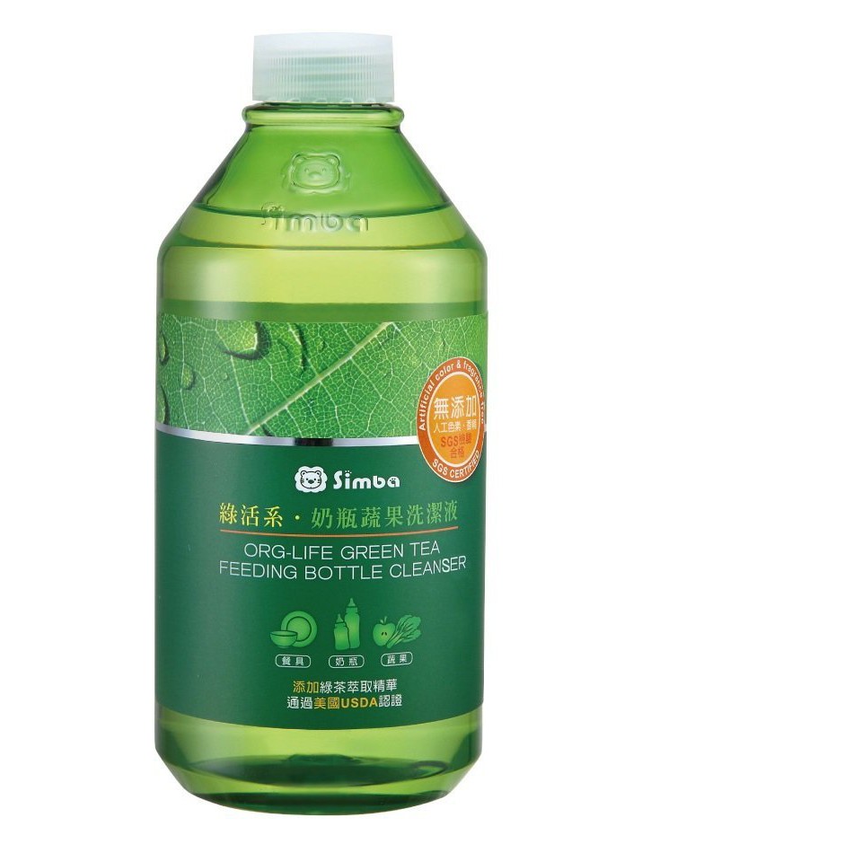 快樂寶貝 Simba 小獅王辛巴綠活系奶瓶蔬果洗潔液補充瓶（沒壓頭）800ml