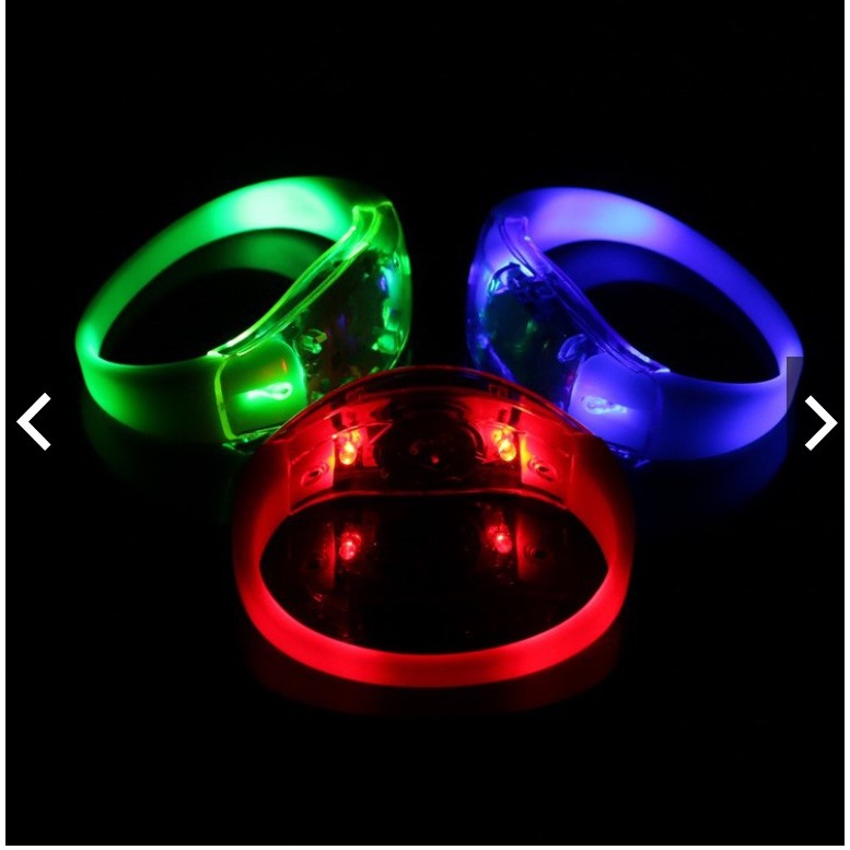 【B022】檔車網袋矽膠發光手環(顏色隨機出貨)