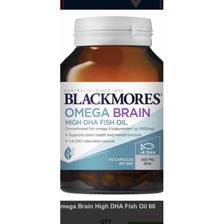 【BLACKMORES 澳佳寶】澳洲現貨，DHA精粹濃縮4倍深海魚油最新配方(60顆)