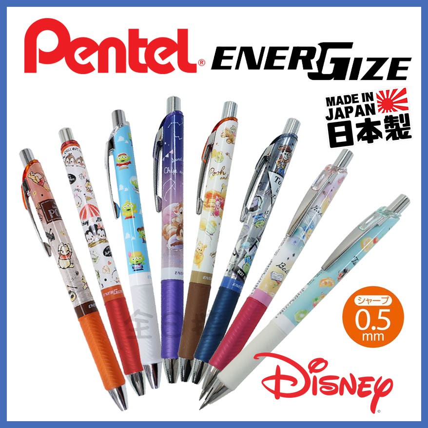 日本製 Pentel Energize 迪士尼 自動鉛筆 奇奇蒂蒂 維尼 玩具總動員 米奇 史迪奇 三眼怪 👉 全日控