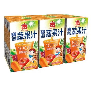 義美寶吉蔬果汁-蘋果柳橙125mlX24入(箱)