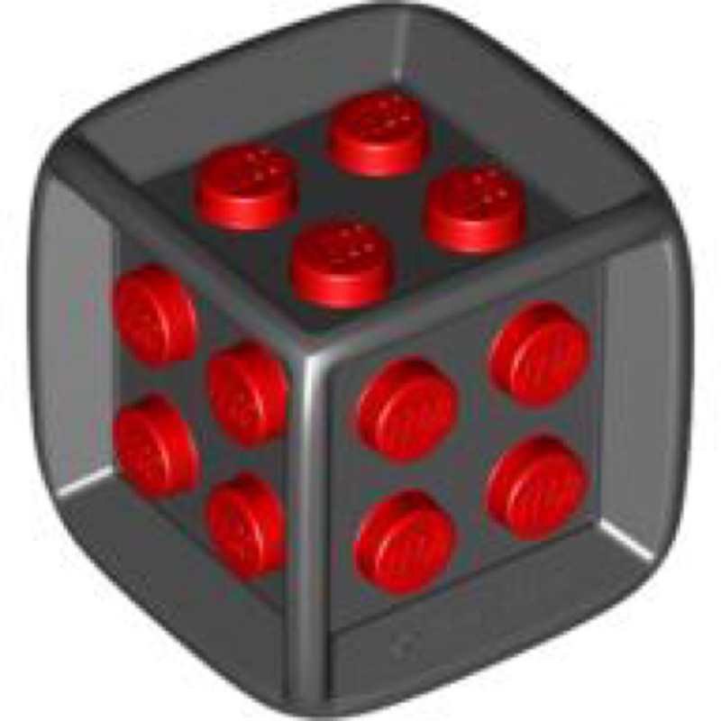 [BrickHouse] LEGO 樂高 黑色 骰子🎲 Black Die  64776 全新