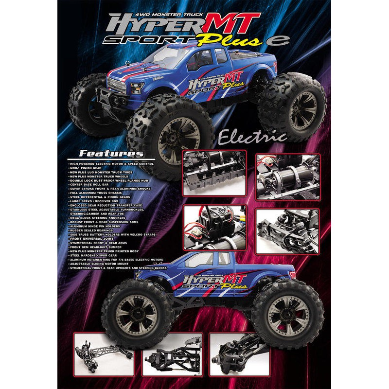 天母168 禾寶 HOBAO 1/8 HYPER MT SPORT 4WD 無刷大腳車  150A支援6S動力