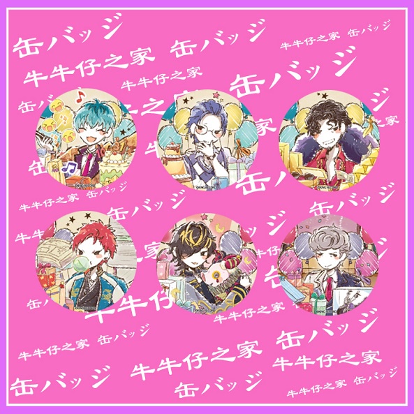 催眠麥克風 徽章 胸章 白膠木簓 波羅夷空卻 躑躅森盧笙 天谷奴零 四十物十四 天國獄