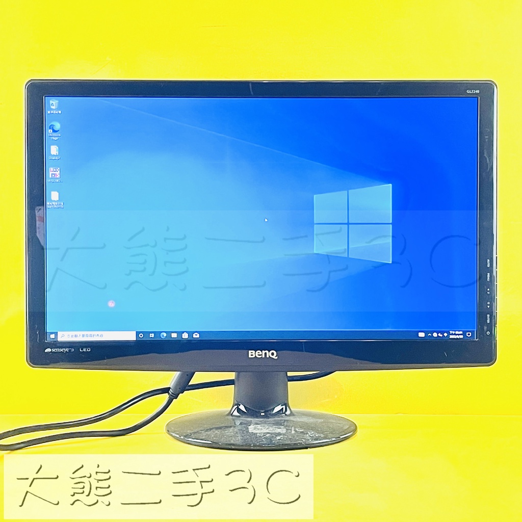 瑕疵 22" BenQ GL2230-B GL2240M D-sub DVI-D FHD 810【大熊二手3C】液晶螢幕