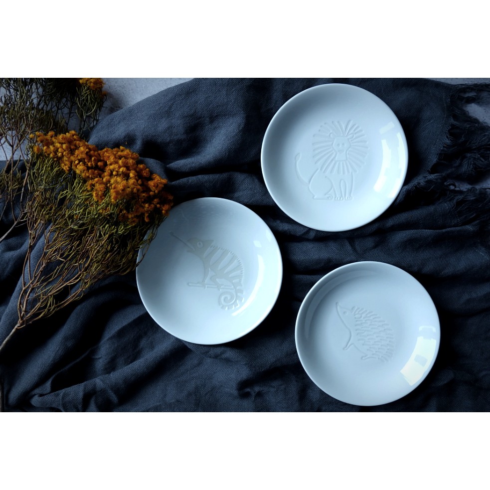 natural69／ZUPA white 動物餐盤 - 10.5cm豆皿