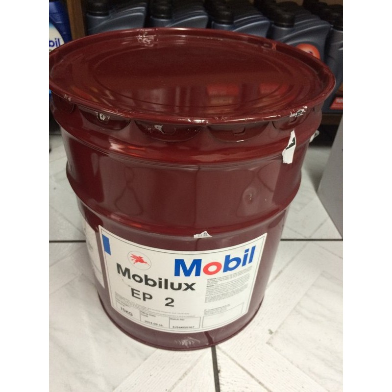 【MOBIL 美孚】Mobilux、EP-2、鋰基耐壓潤滑脂、15 KG/桶裝【軸承、培林-潤滑用】
