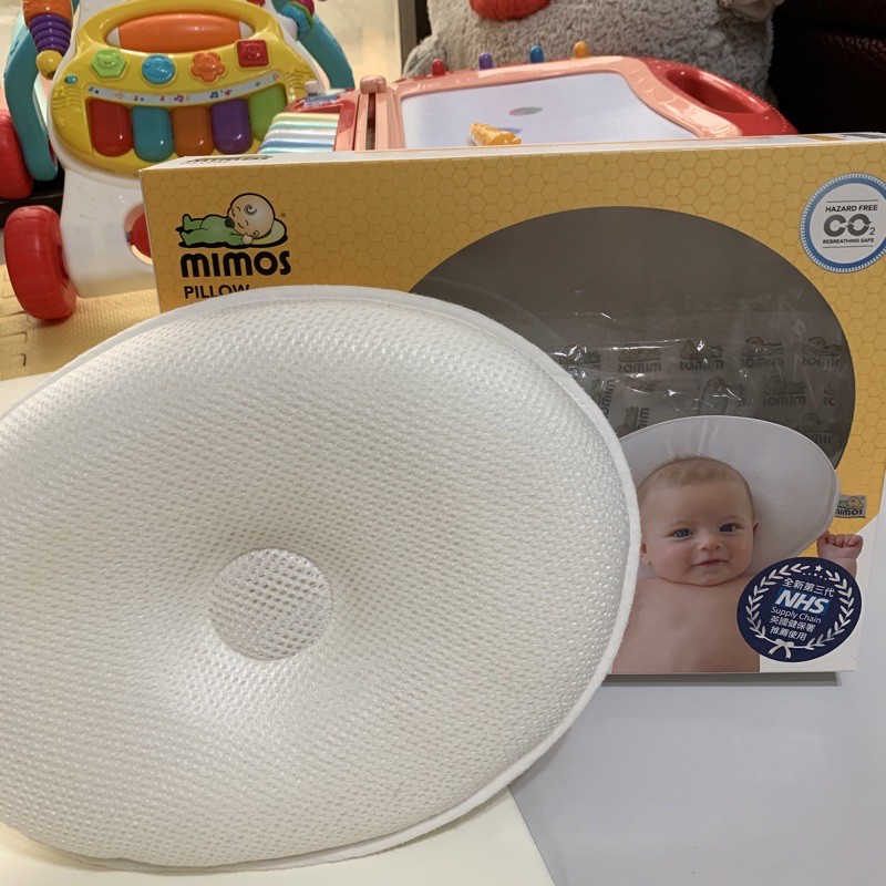 mimos 3D超透氣自然頭型嬰兒枕頭M號