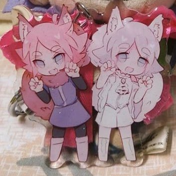 閃電十一人同人吹雪兄弟吹雪士郎吹雪敦也雙面滴膠亮粉吊飾 蝦皮購物