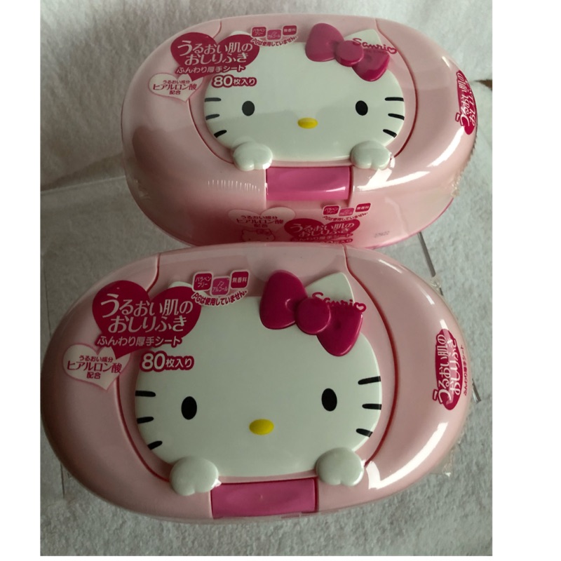 Hello kitty 全新 日本KT貓 盒裝保濕濕紙巾