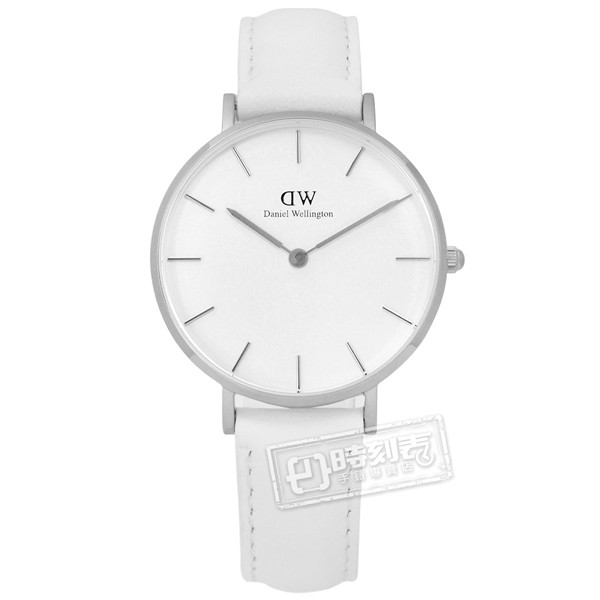 DW Daniel Wellington / DW00100190 / Classic 清新經典真皮手錶 白色 32mm