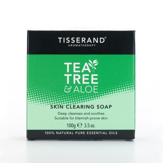 英國Tisserand 茶樹淨膚精油香皂TREE & ALOE SOAP 100g