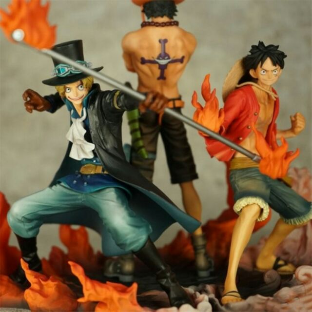 海賊王航海王one Piece 三兄弟魯夫艾斯薩波場景版組立式景品公仔 蝦皮購物
