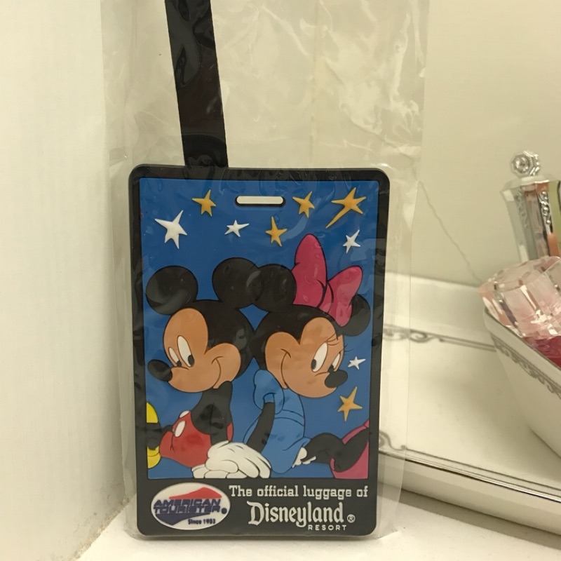 迪士尼 米奇米妮 American tourister 美國旅行者 行李吊牌