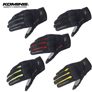 Komine GK183手套保護網格手套勇敢的觸摸屏手套機車四季騎手套Komine手套