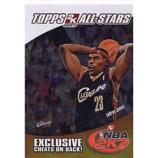 NBA 球員卡 Lebron James 2006-07 Topps 2K7 Promotion