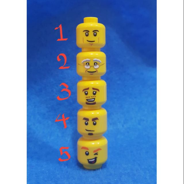 樂高  Lego 黃色 人 頭 雙面 全新品 正品