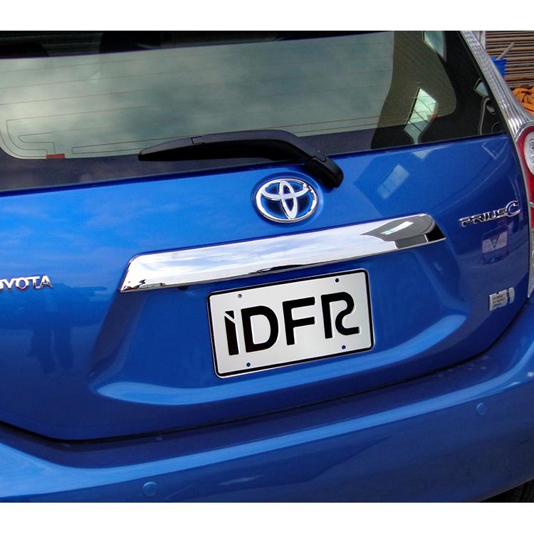 圓夢工廠 Toyota Prius C 2012~2018 改裝 鍍鉻銀 後箱飾條 尾門把手亮條 後行李箱把手飾條蓋