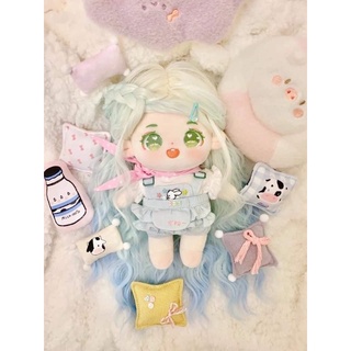 現貨 藍色棉花娃娃大豆花棉花娃娃女娃棉花女娃藍色 蝦皮購物