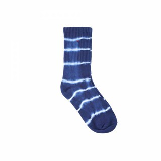 ☆AirRoom☆【現貨】2018SS OQLIQ - AdHeRe - indigo sock - line 藍染