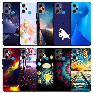 Infinix Smart 6 Plus 彩繪圖案超薄軟矽膠 TPU 卡通手機殼適用於 Infinix Smart 6