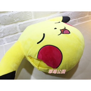 ✰草莓公園【日本卡通 Pokemon 精靈寶可夢 神奇寶貝 皮卡丘 頭型枕 午安枕 靠墊 暖手枕 抱枕 娃娃】