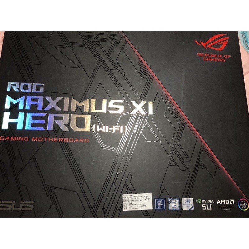 ASUS ROG MAXIMUS XI HERO z390 9900k主機板 LGA1151腳位 intel