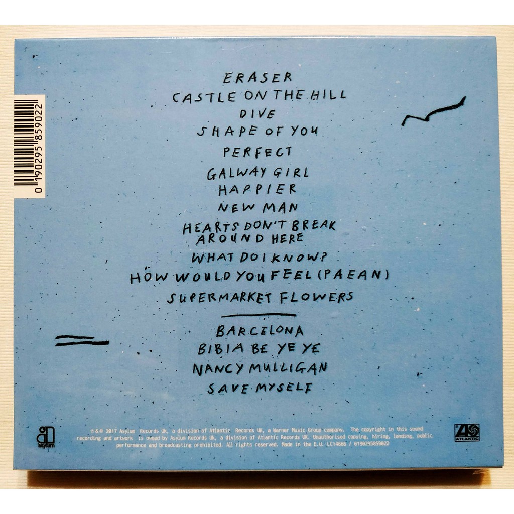 全新未拆紅髮艾德ed Sheeran Divide 豪華典藏版 歐版破盤價 蝦皮購物