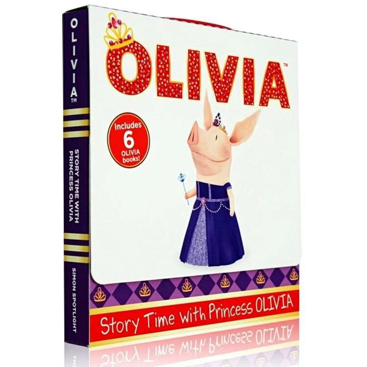 【預購附5冊mp3】英文繪本Story Time With Princess Olivia小豬奧莉薇 6冊