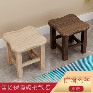 【臺灣直發】 快貨 實木小凳子家用矮凳客廳圓凳網紅換鞋凳時尚創意板凳兒童加厚方凳