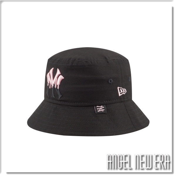 【ANGEL NEW ERA】NEW ERA MLB 童帽 漁夫帽 大童 經典黑 洋基 紐約  NY 冰淇淋字體